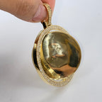 10K Gold Double-Sided Diamond Picture Photo Pendant - additional product view 9