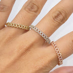 10K Gold 4M Cuban Link Diamond Ring - additional product view 3