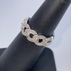 10K Gold Cuban Link Diamond Ring - additional product view 7
