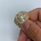14K Gold Square Diamond Baguette Ring - additional product view 2