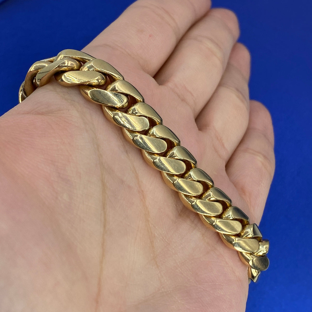 14K Solid Gold Cuban Link Bracelet - additional product view 6