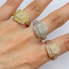 14K Gold Champion Square Diamond Baguette Ring - additional product view 2