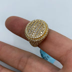 14K Gold Circle Diamond Ring - additional product view 3