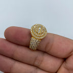 14K Gold Polygon Diamond Baguette Ring - additional product view 3