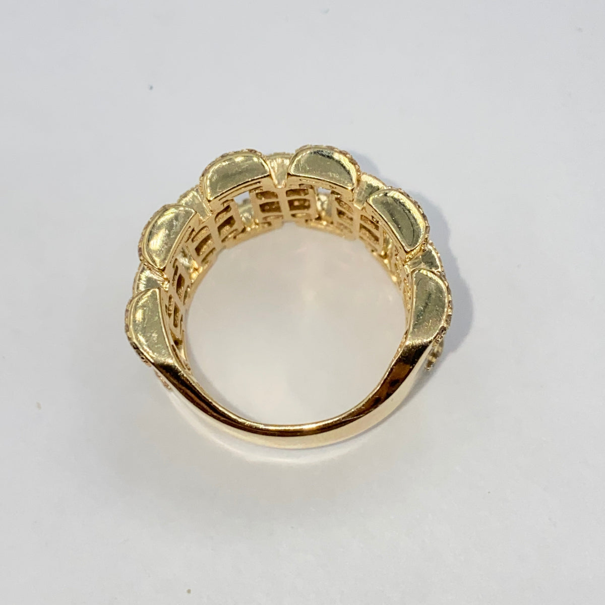 10K Gold/14K 15mm Watchband Diamond Ring - additional product view 7