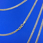 2.8mm Two-Tone Flat Cuban Link Chain 16–24 in - additional product view 3