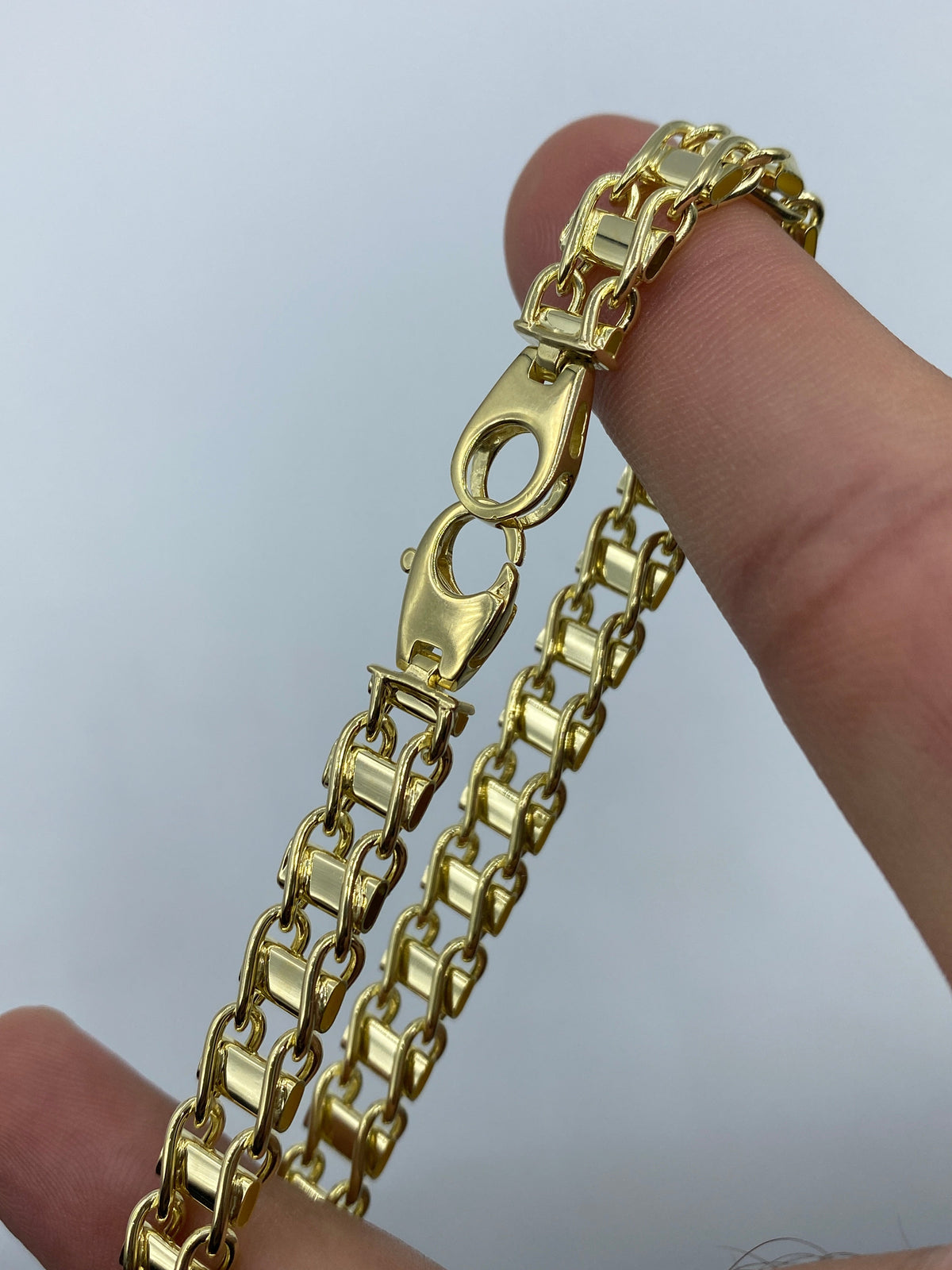 14K Gold Italian Link Bracelet 8.5 in - additional product view 4