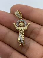 14K Gold Baby Jesus Pendant 1.5 in - additional product view 2
