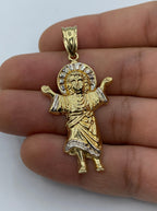 14K Gold Baby Jesus Pendant - additional product view 2