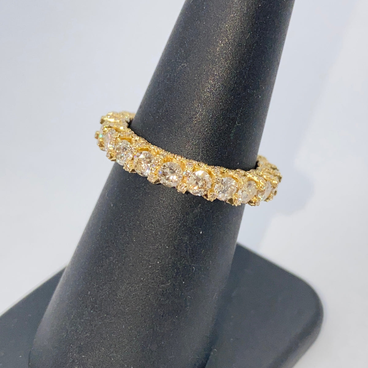 14K Gold 3.3mm Infinity Diamond Ring - additional product view 7
