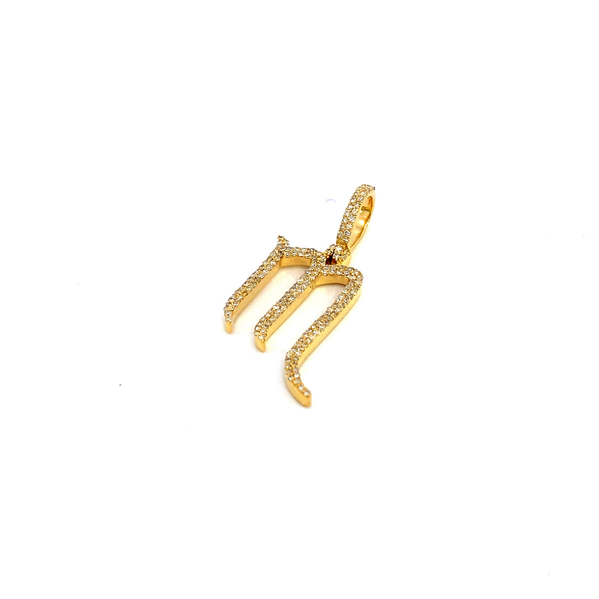 10K Gold Scorpio Sign Diamond Pendant - additional product view 3