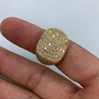 14K Gold Rounded Square Diamond Ring - additional product view 4