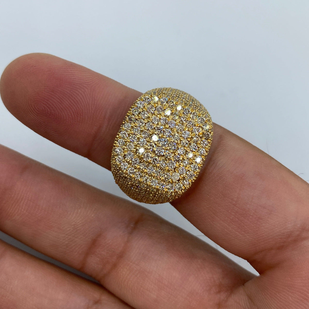 14K Gold Rounded Square Diamond Ring - additional product view 4