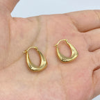 14K Gold Lana Hoop Earrings - additional product view 2