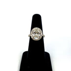 Custom 18K Gold Luxe Halo Oval Diamond Engagement Ring - additional product view 5