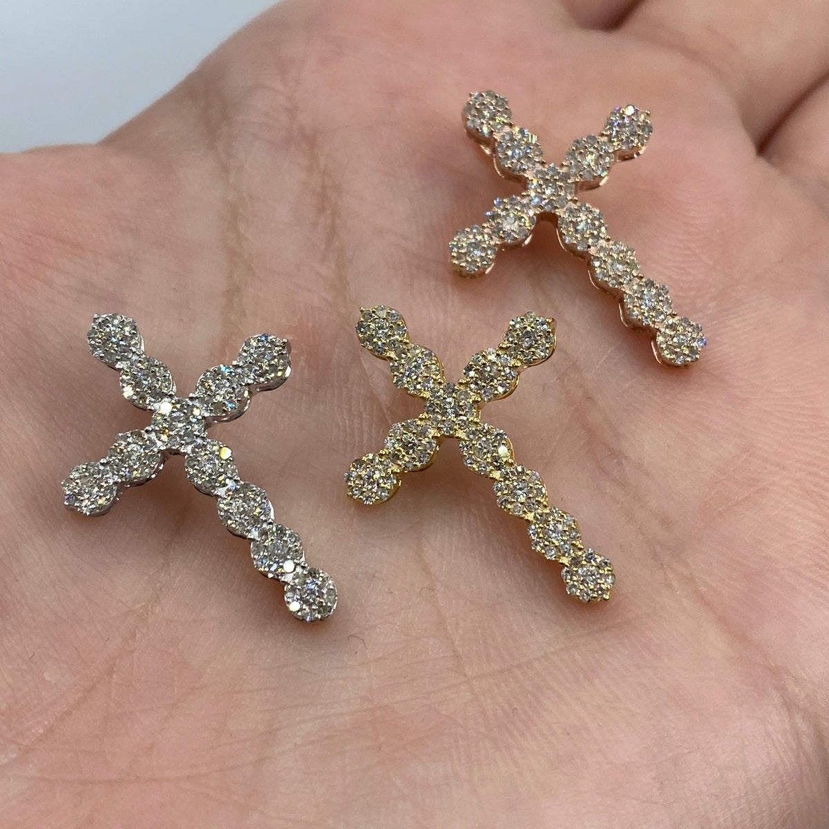 14K Gold Fate Cross Diamond Pendant - additional product view 5
