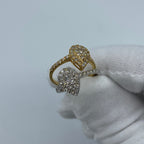 14K Gold Small Pear Shape Diamond Engagement Ring - additional product view 2