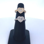 14K Gold Diamond Baguette Heart Ring - additional product view 2