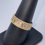 10K Gold Greek Diamond Ring - additional product view 4