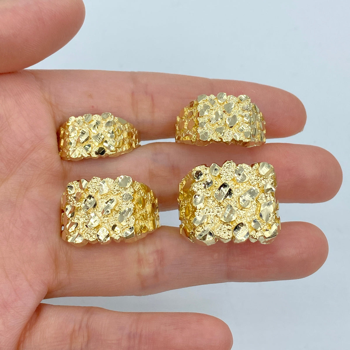 10K Gold Chunky Nugget Ring - additional product view 7