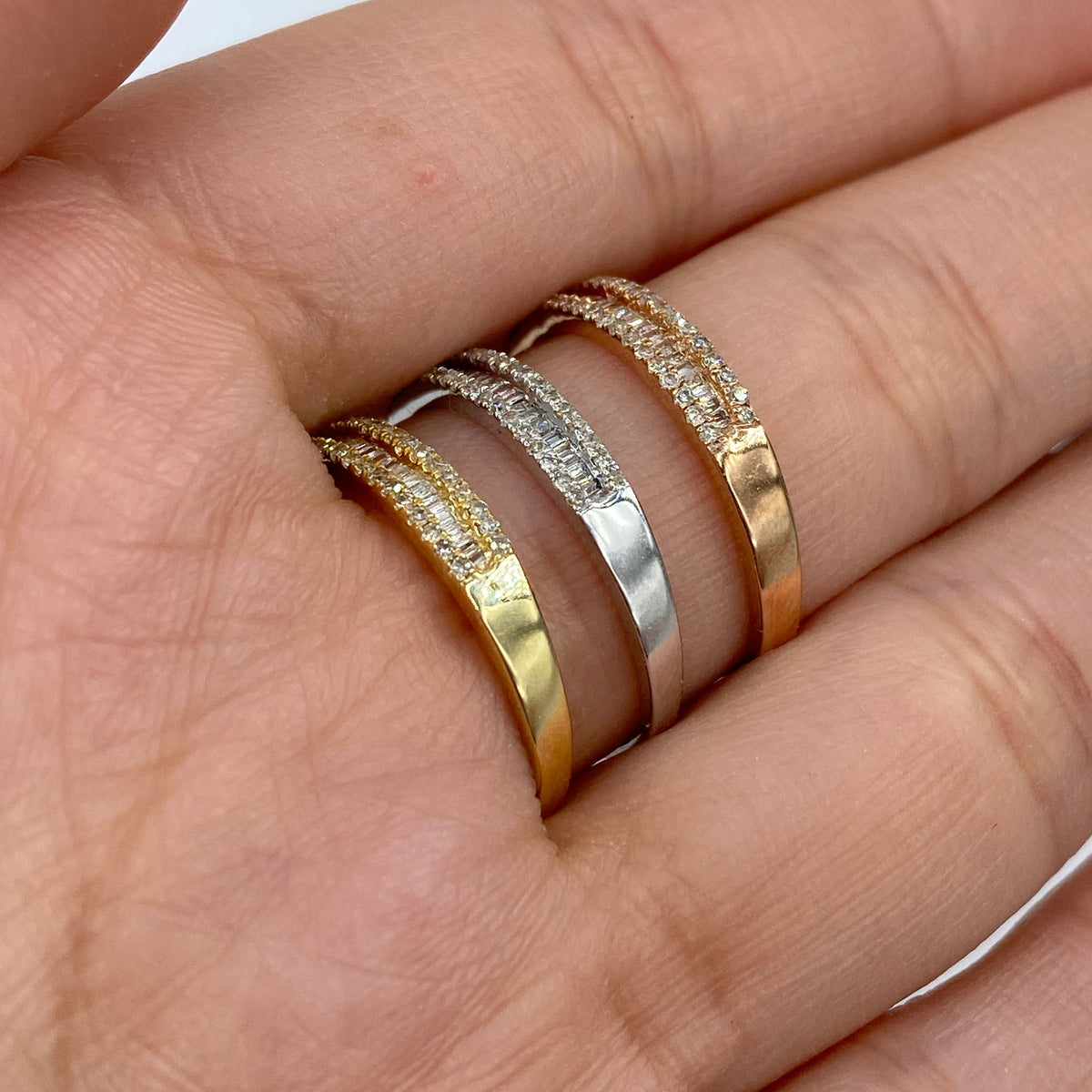 10K Gold Diamond Baguette Band - additional product view 8