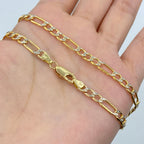 14K Gold 4.5mm Two-Tone Figaro Link Chain 18–24 in - additional product view 4