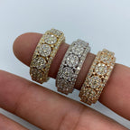 14K Gold Eternity Flower Diamond Ring 7.3 Ct - additional product view 2