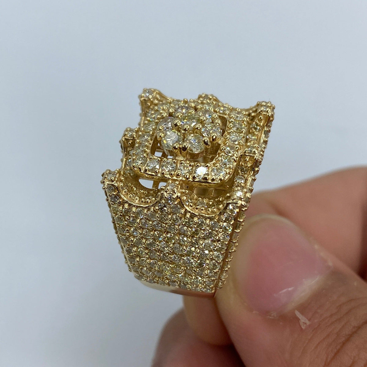 14K Gold Tower Diamond Ring - additional product view 6