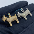 14K Gold GOAT Diamond Pendant - additional product view 3