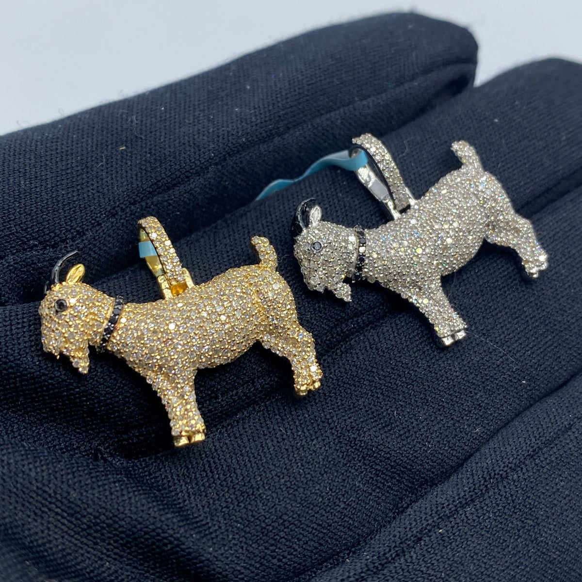 14K Gold GOAT Diamond Pendant - additional product view 3