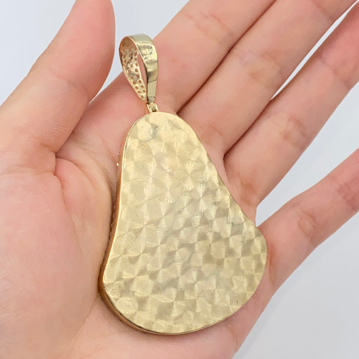 14K Gold Luck Chinese Diamond Pendant - additional product view 5