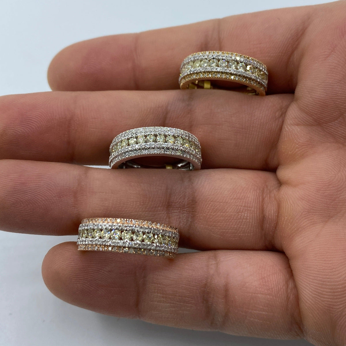 10K Gold Multi-Color Anniversary Diamond Band - additional product view 7