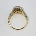 14K Gold Athena Rectangle Diamond Engagement Ring - additional product view 9