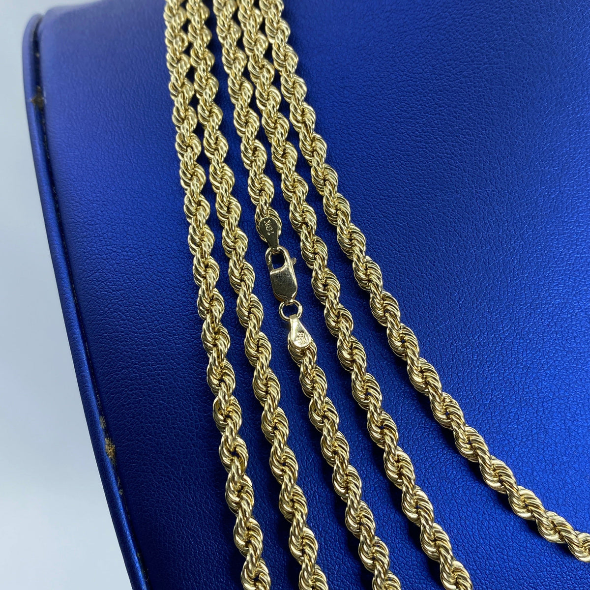 10K Gold 4mm Rope Chain 18–26 in - additional product view 4
