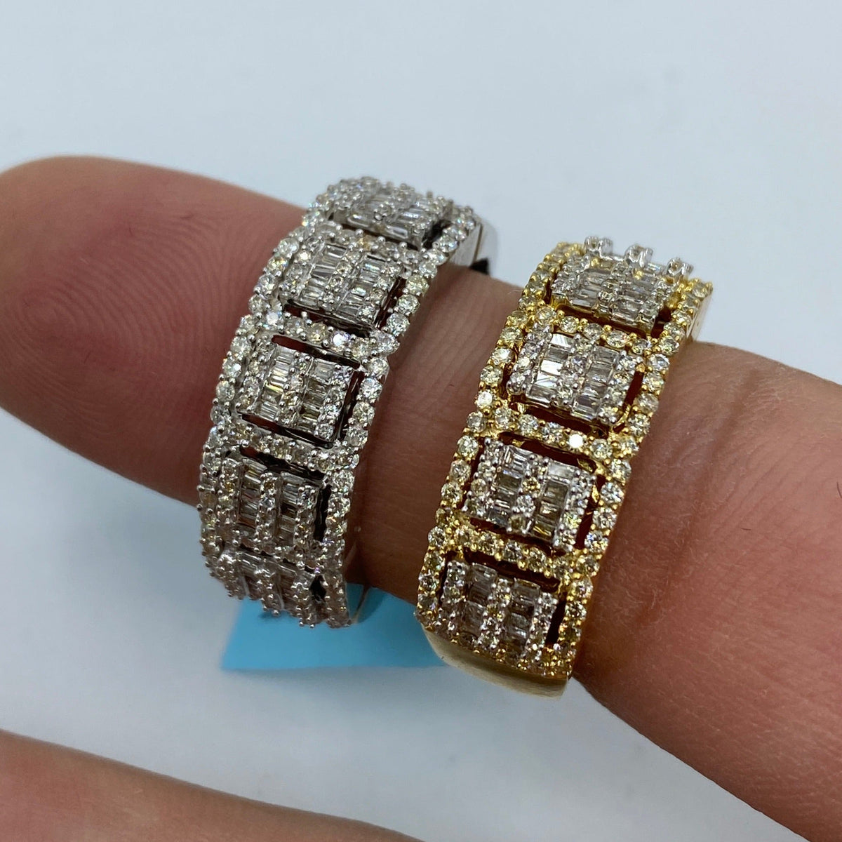 14K Gold French Diamond Baguette Ring - additional product view 2