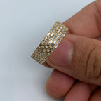 14K Gold Five Stripe Diamond Baguette Ring - additional product view 2