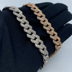 10K Gold 13.5mm Cuban Link Diamond Bracelet 8 in - additional product view 6