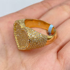 14K Gold Heart Diamond Ring - additional product view 6
