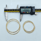14K 2mm Gold Hoop Earrings - additional product view 3