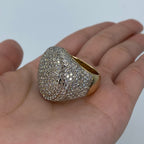 14K Gold Jumbo Diamond Signet Ring - additional product view 4