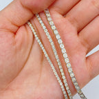 10K Gold Shine Diamond Tennis Chains 16–20 in - additional product view 3