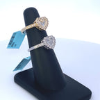 14K Gold Diamond Baguette Heart Ring - additional product view 4