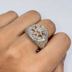 10K Gold Roulette Spinning Diamond Baguette Ring - additional product view 10
