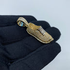 14K Gold Shoe Diamond Pendant - additional product view 5