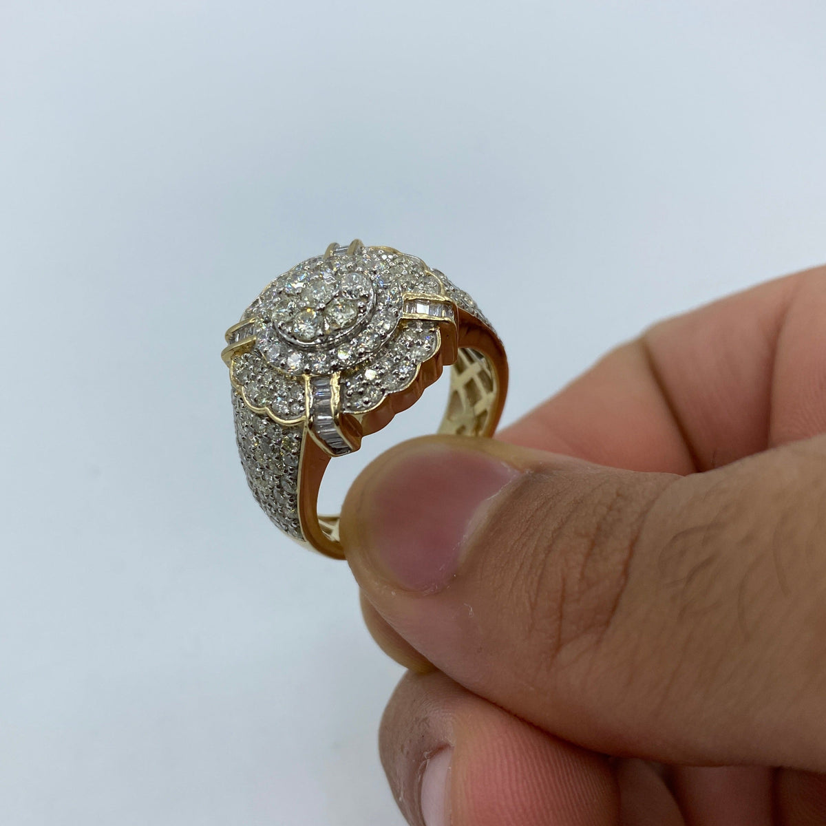 10K Gold Divine Flower Diamond Ring - additional product view 5