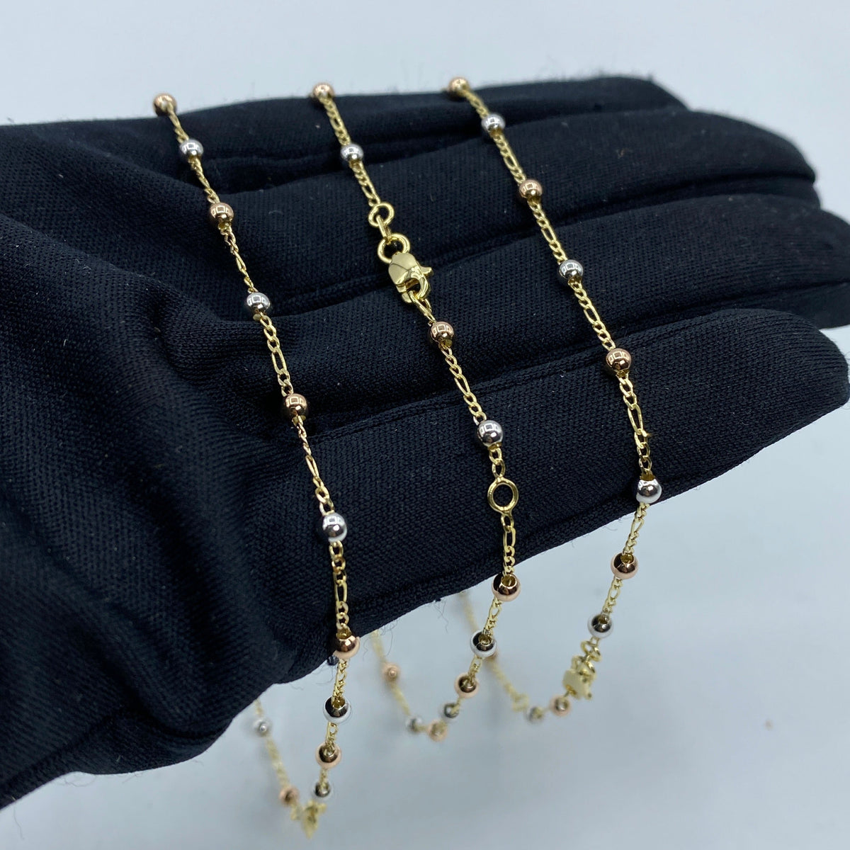 10K Gold Ball Anklet - additional product view 2
