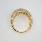 14K Gold Bling Pave Diamond Ring Band - additional product view 9