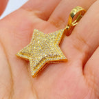 10K Gold Cosmic Star Diamond Pendant - additional product view 4