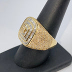 14K Gold Jumbo Square Baguette Diamond Ring - additional product view 8