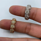 14K Gold Space Flower Diamond Ring 1.8 Ct - additional product view 6